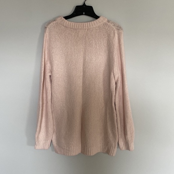 Treasure & Bond Pink Knit Sweater, Medium - Picture 5 of 5